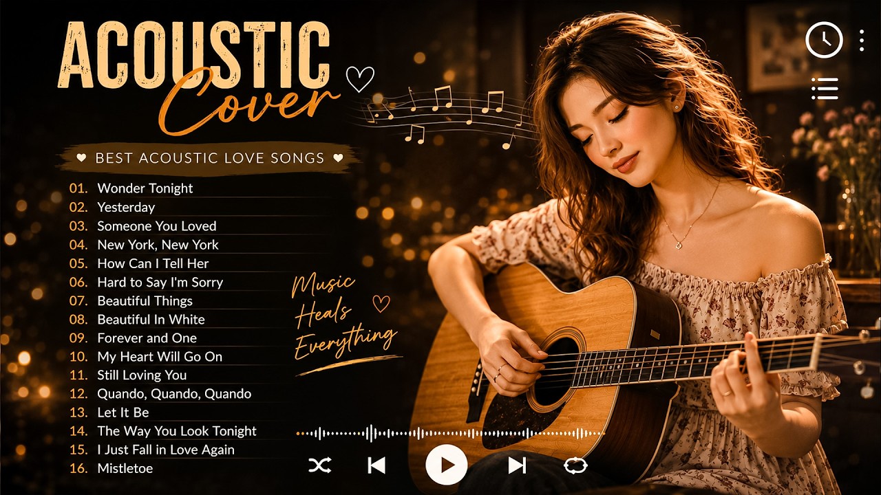 Best 70s 80s 90s Acoustic Collection 🎸 Girl Vocal | Acoustic Covers of Old Popular Songs