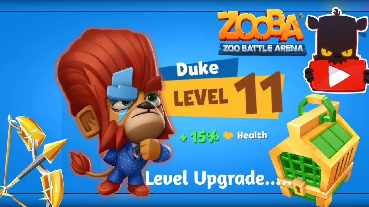 Zooba Duke Level 11 Upgrade New Items Guard Badge Emerald Crate Unlock Full Gameplay