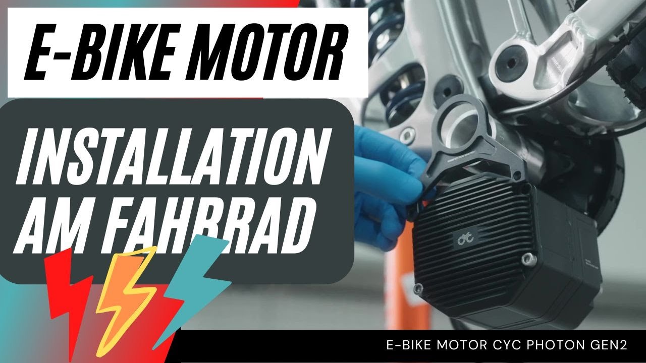 E-Bike Motor CYC Photon Gen2 - Installation am Fahrrad