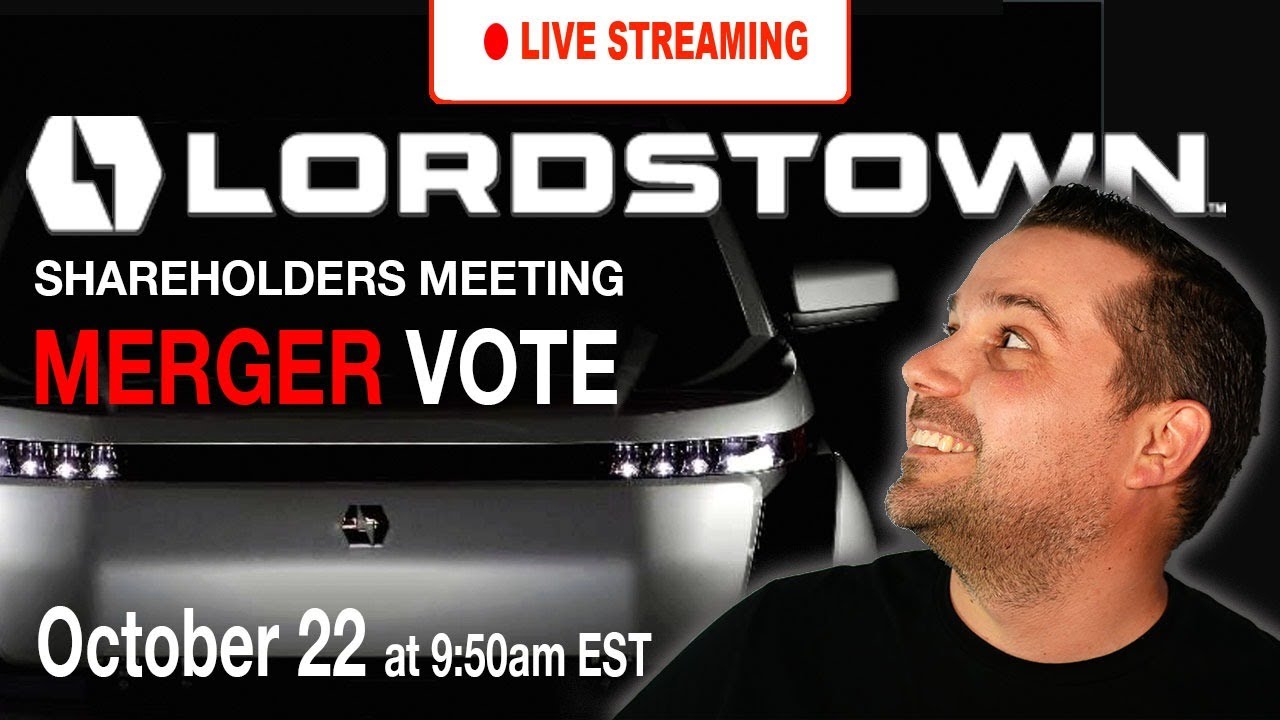 DPHC stock update. Merger Vote [LIVE] Lordstown Motors, DiamondPeak Holding Corp shareholder meeting