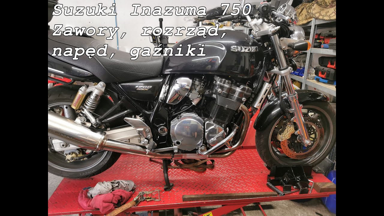 Suzuki Inazuma 750, gaźniki, rozrząd, zaworki, napęd.