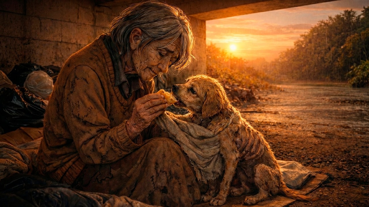 La Anciana “Pobre” Rescato a un Perrito Moribundo… Sin saber que ese acto cambiaría su Vida