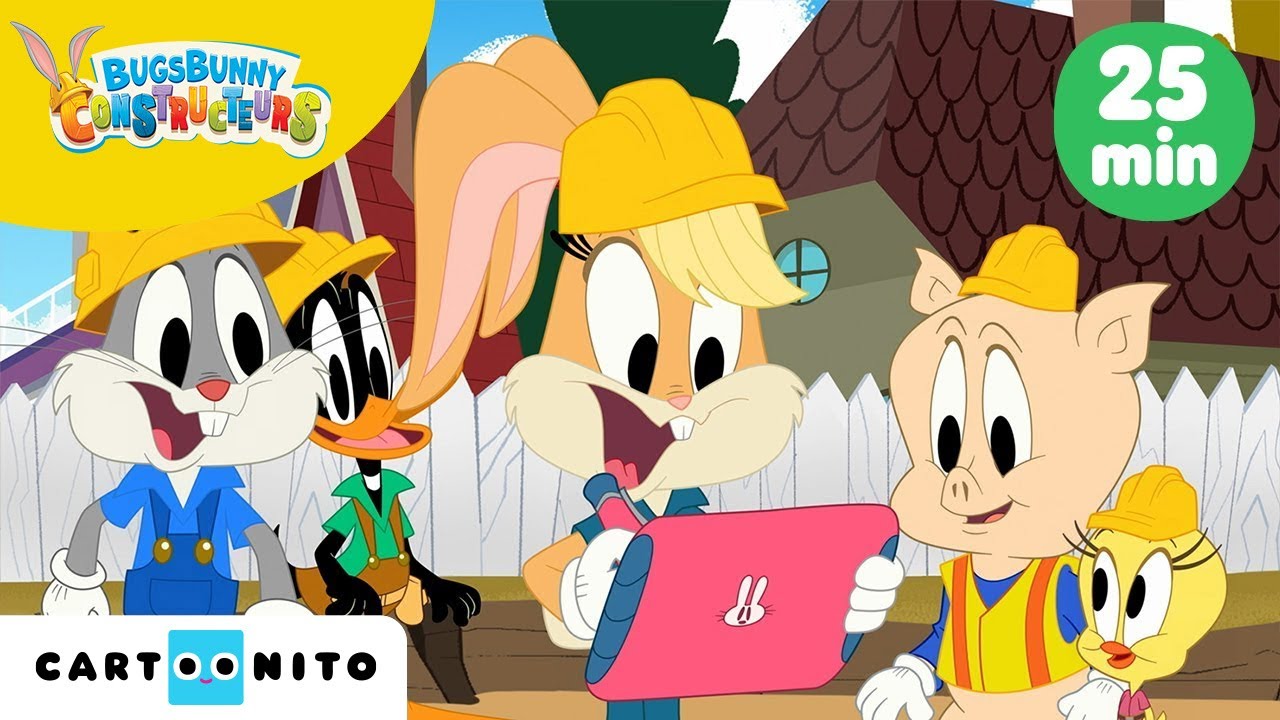 Compilation Bugs Bunny Constructeurs | Grand nettoyage | Chansons pour enfants