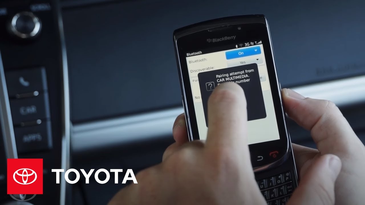 Entune® How-To:  Pairing your BlackBerry to Entune® | Toyota