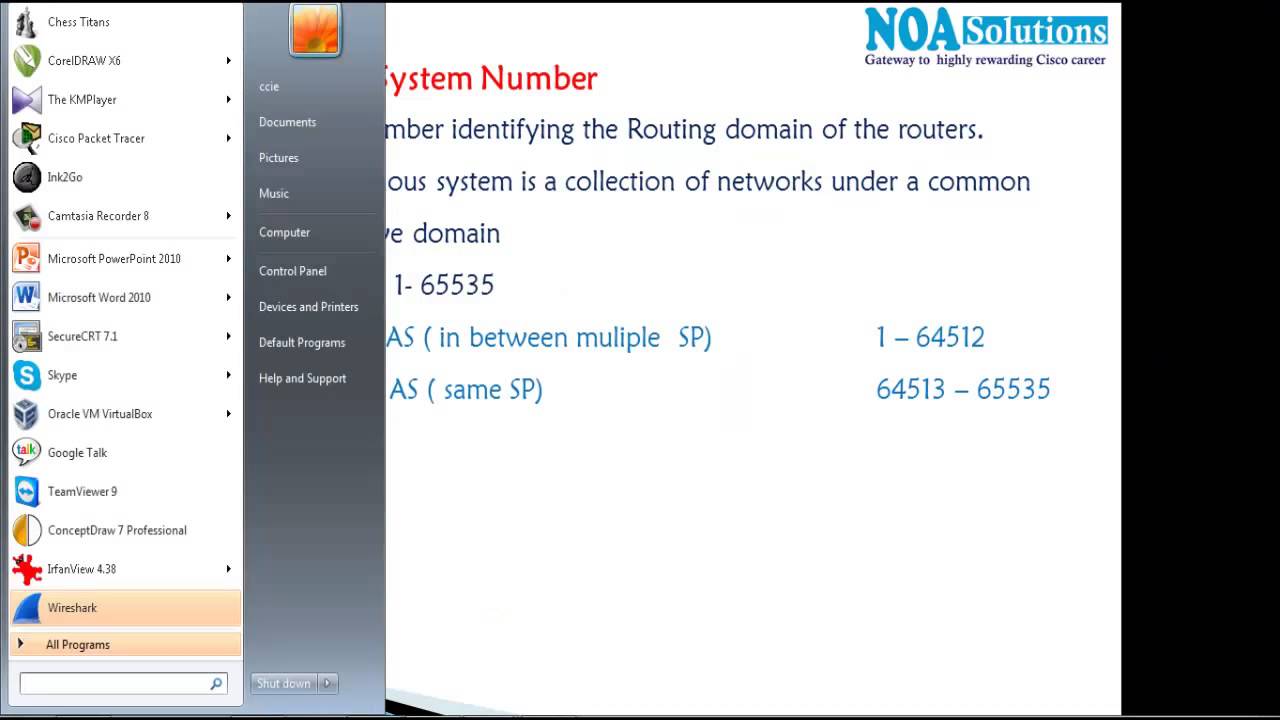 CCNA Routing & Switching: Autonomous system number