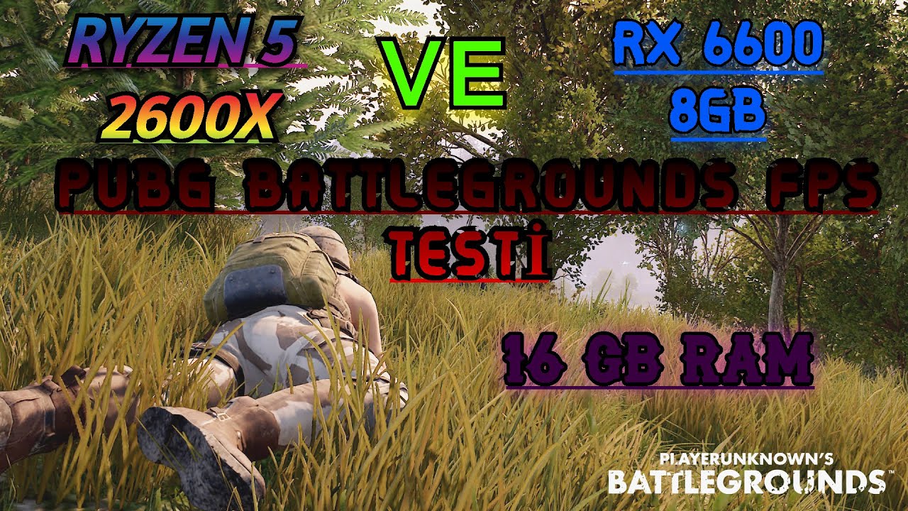 RX 6600 8GB R5 2600X (PUBG FPS TESTİ)