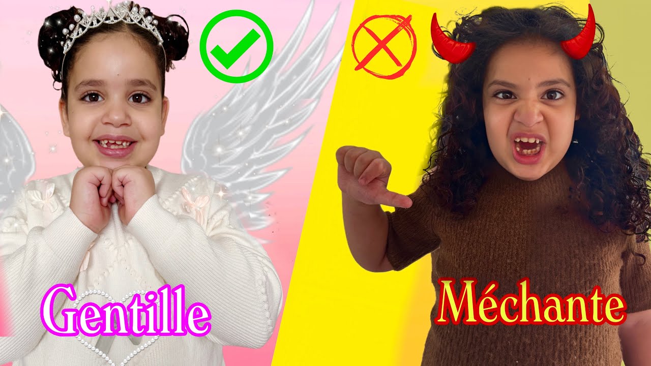La fille gentille VS la fille méchante 😪 Histoires éducatives et amusantes pour enfants