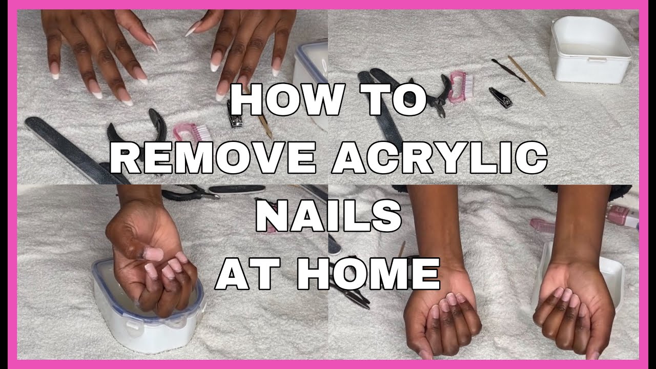 HOW TO REMOVE ACRYLIC NAILS AT HOME | South African YouTuber