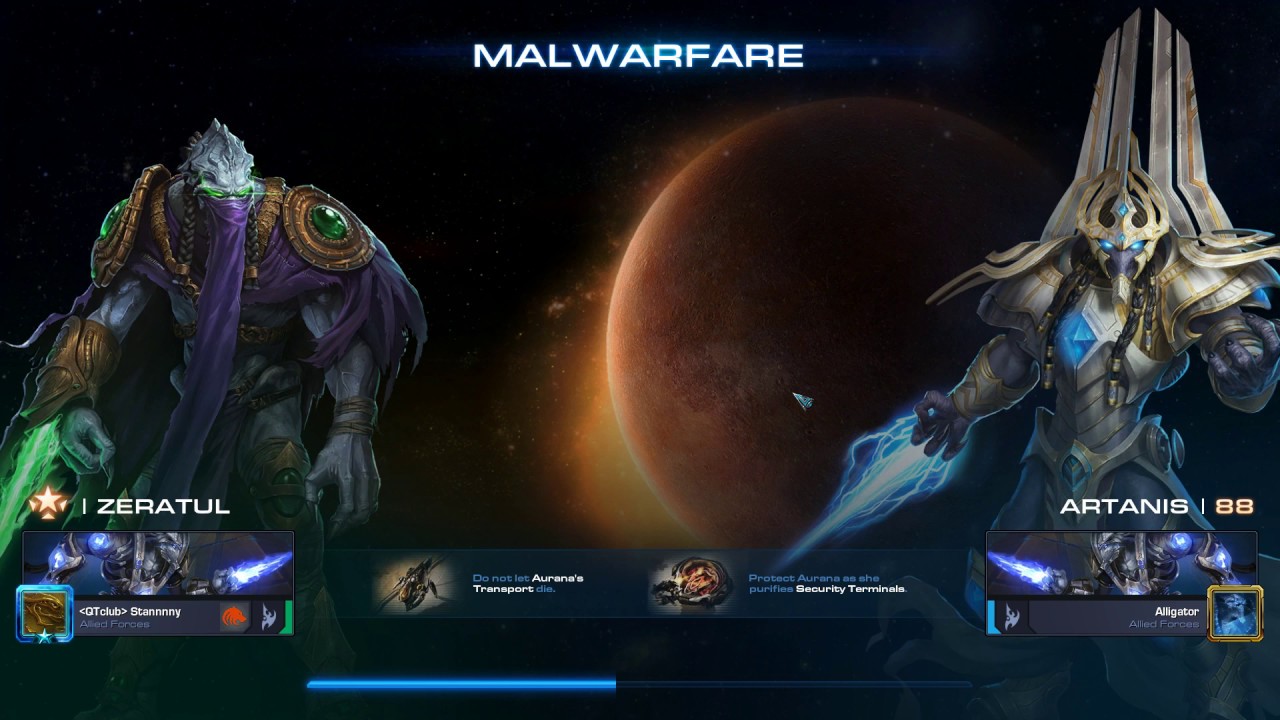 StarCraft 2 Co-Op Malwarfare Zeratul lvl 1000