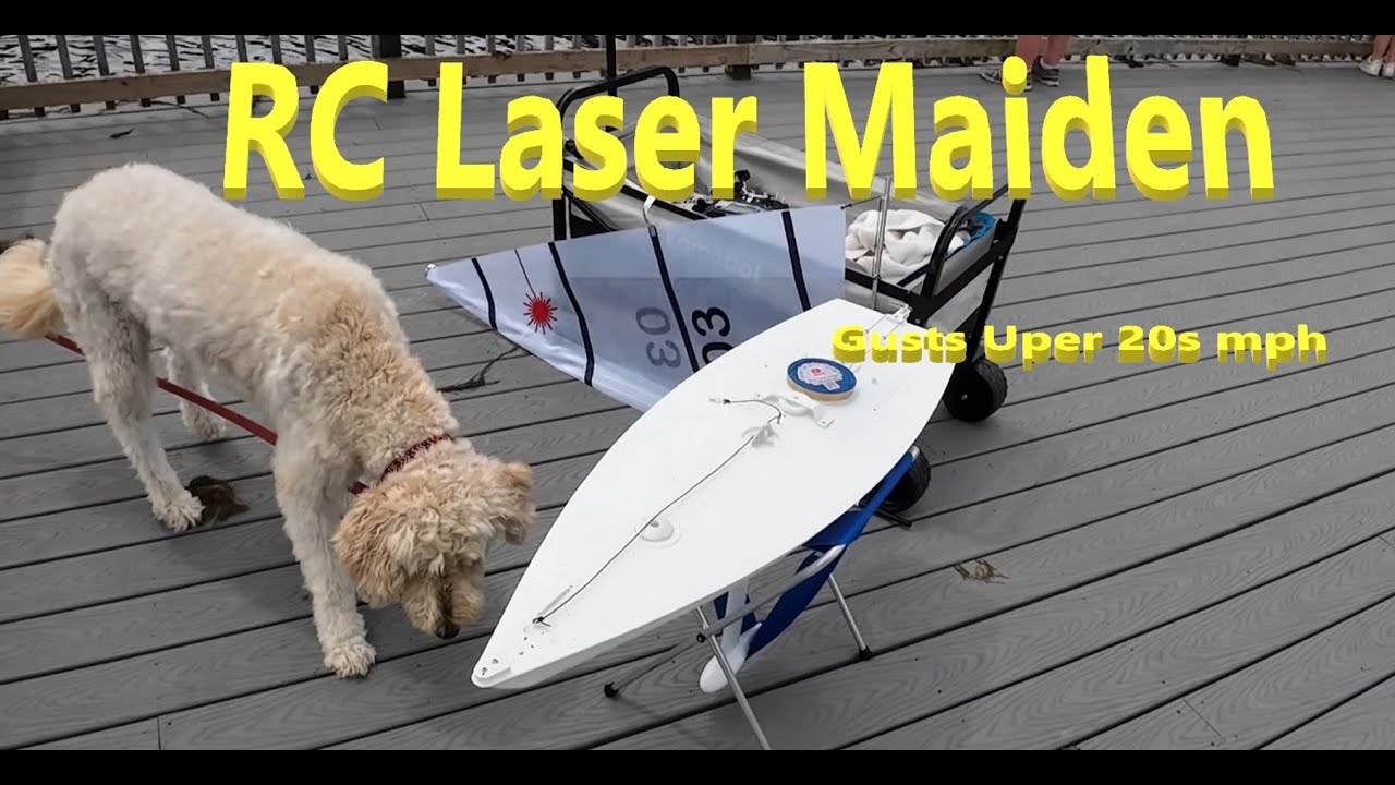 RC Laser Maiden Voyage IntensitySails RC Laser Eastgate Park Pond