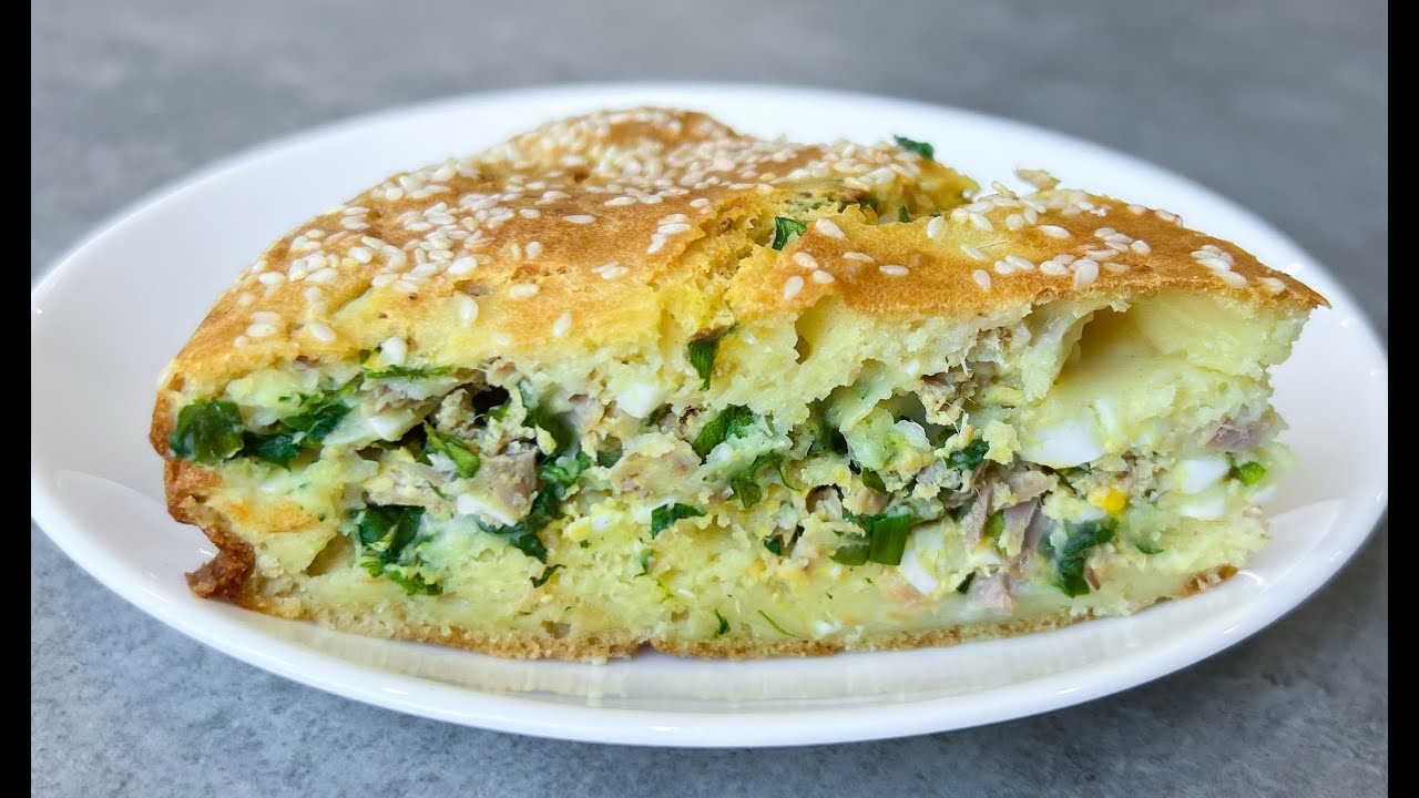 Заливной Пирог с Тунцом / Рыбный Пирог / Пирог с Консервами / Fish Pie Recipe