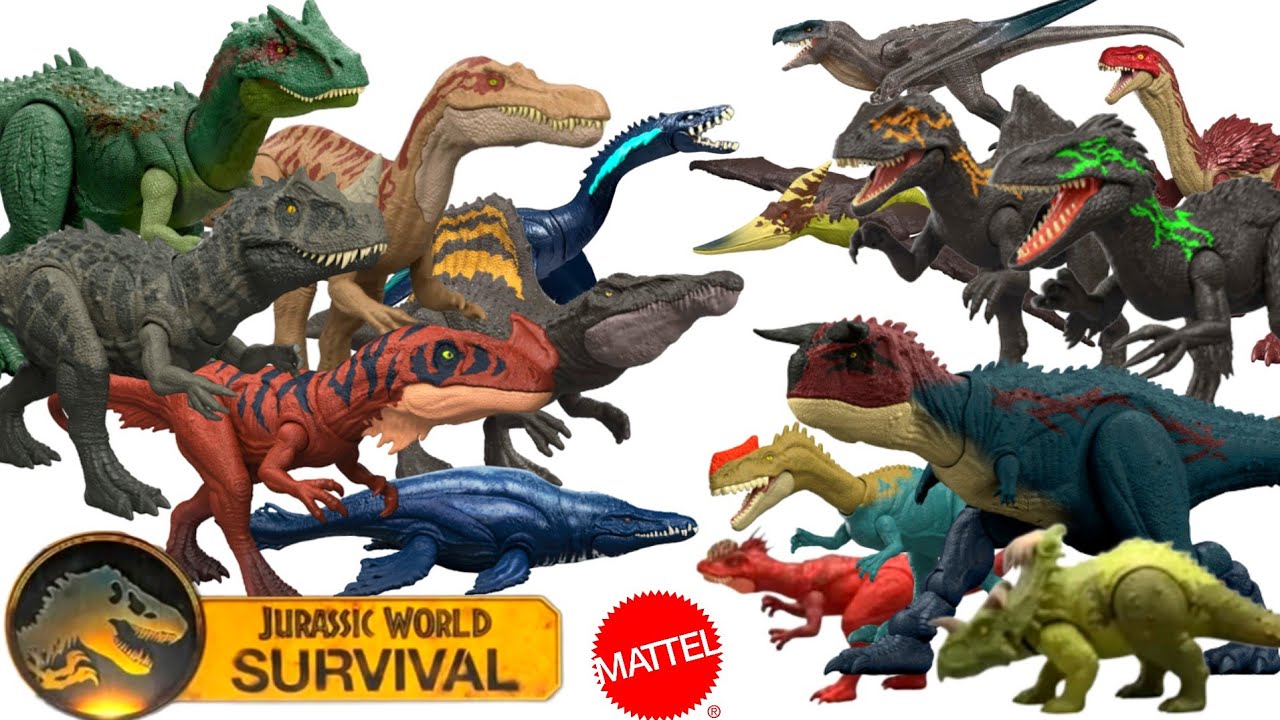 ALL NEW JURASSIC WORLD SURVIVAL WAVE 1 FIGURE IMAGES!!