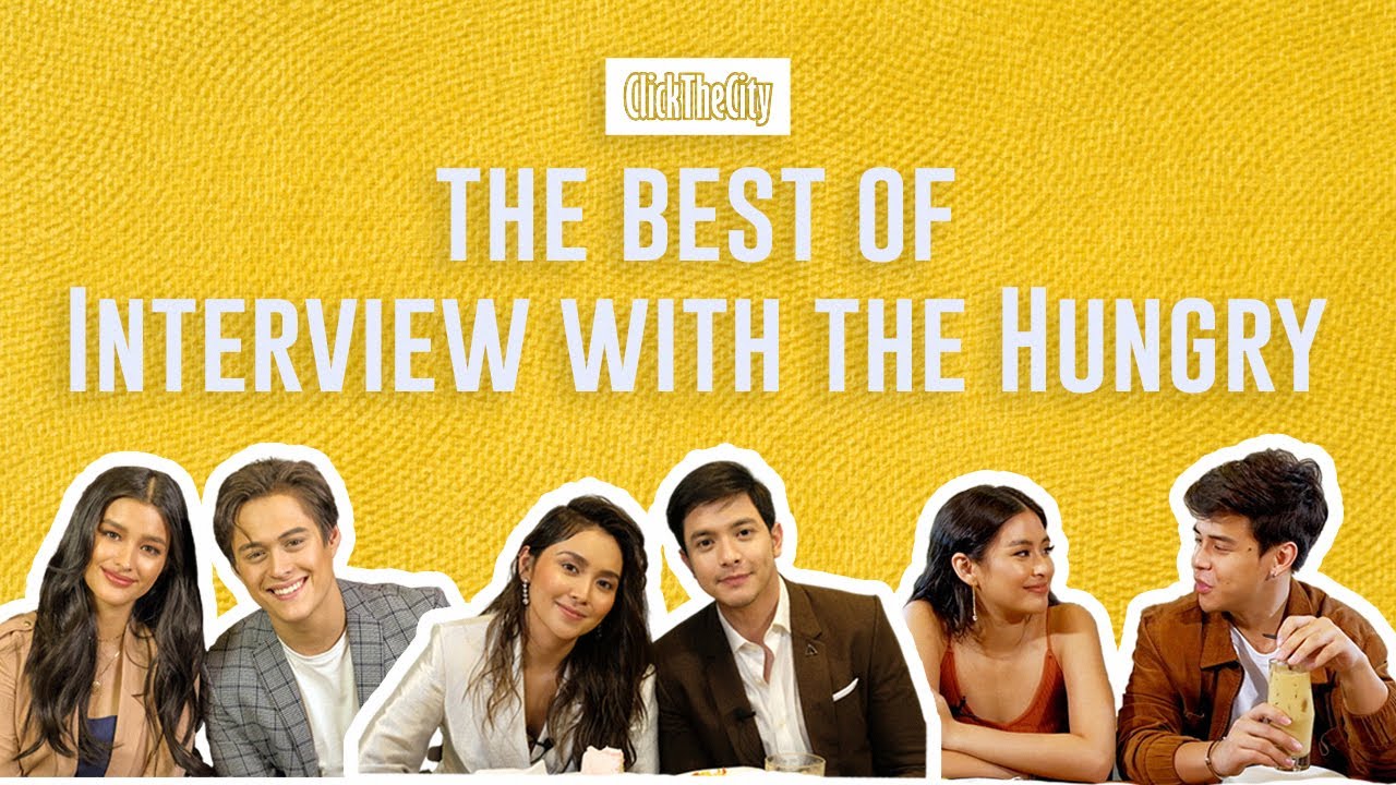 Filipino Celebrities Eat While Being Interviewed | Interview with the Hungry | ClickTheCity