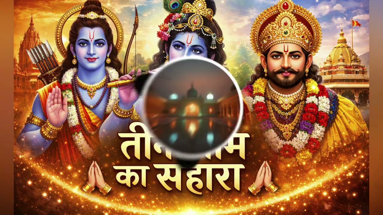 ✨Song। तीनों नाम का सहारा।✨।bhakti song। राम,कृष्ण,श्याम।2026 trending song।