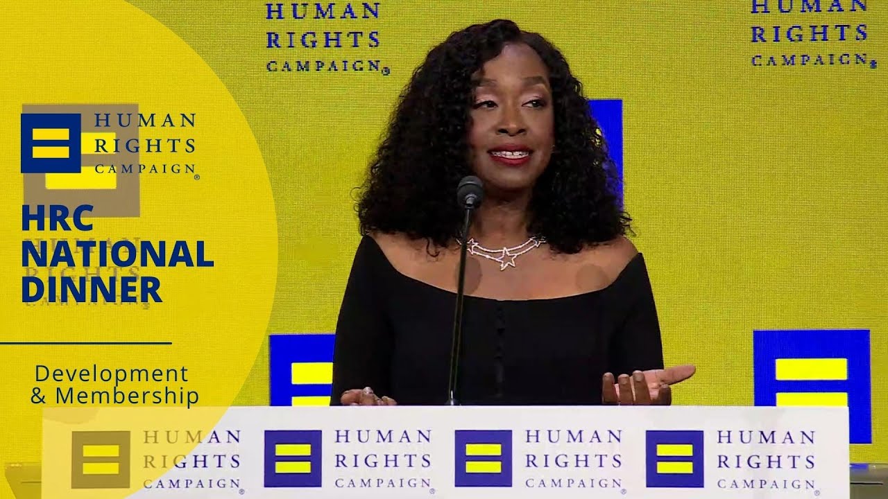 Shonda Rhimes at the HRC National Dinner 2023