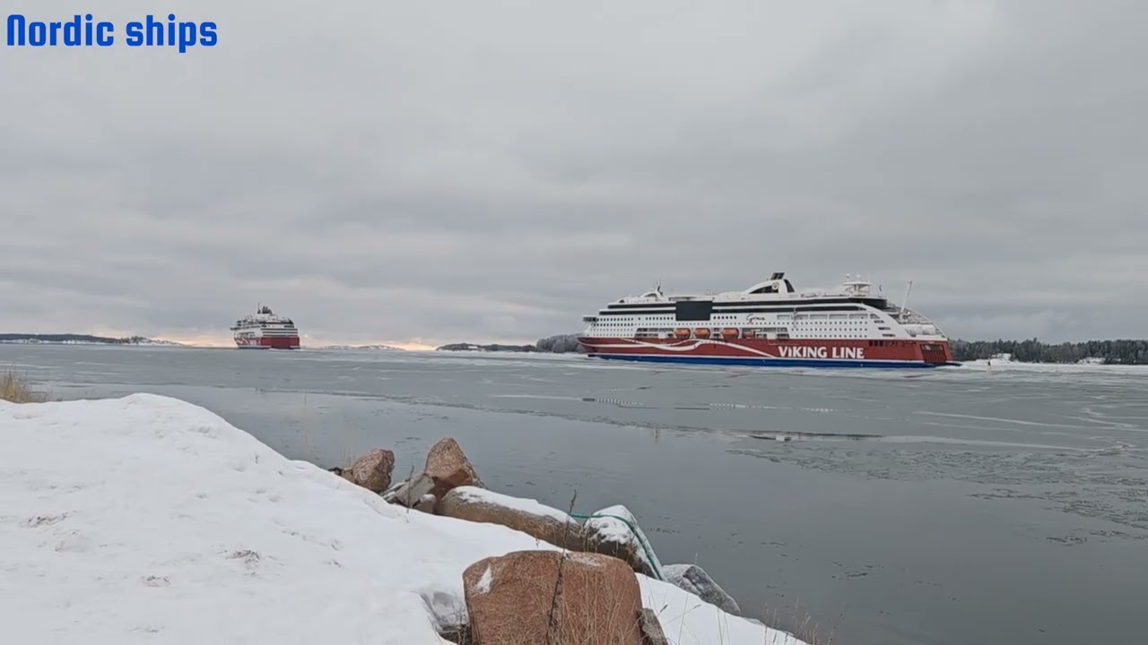 Viking glory and Viking Grace in mariehamn 7/2-2026