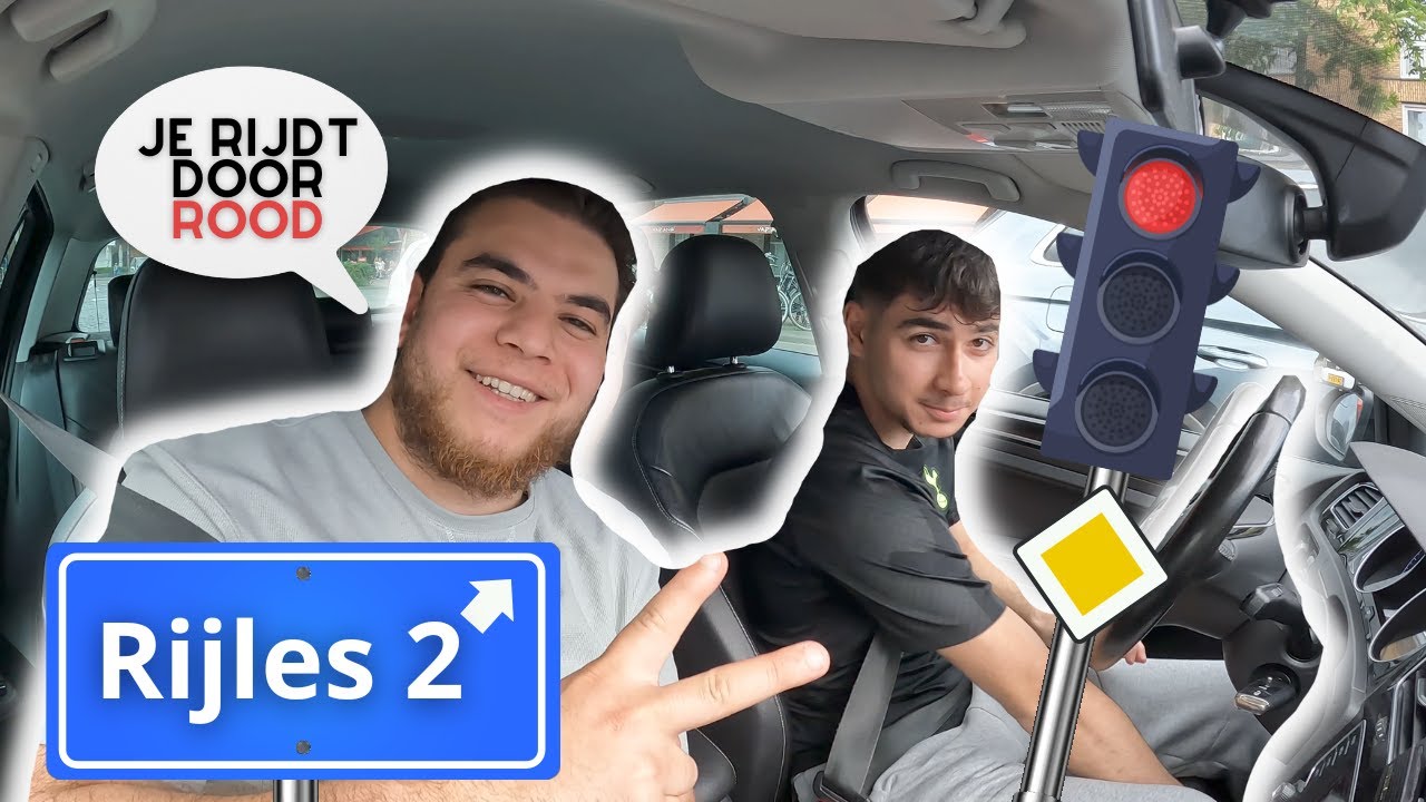Zijn TWEEDE Rijles! We gaan SCHAKELEN! 🚗 💨 | #Dereisnaarhetrijbewijs