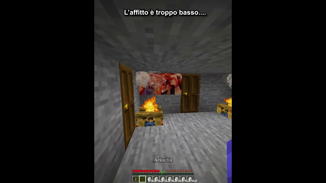 L'affitto &egrave; troppo basso... 💀 #minecraft #shorts