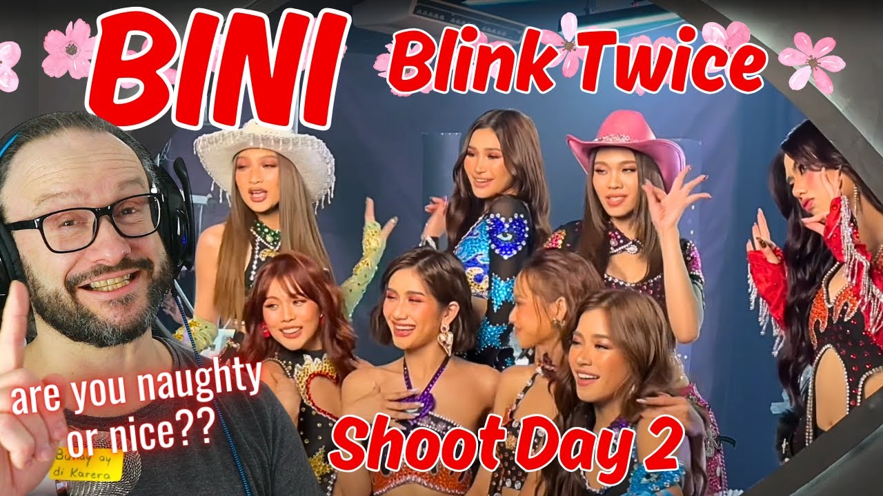 Naughty walo!!! BINI: Реакция на второй день съемок музыкального клипа «Blink Twice» [За кадром]