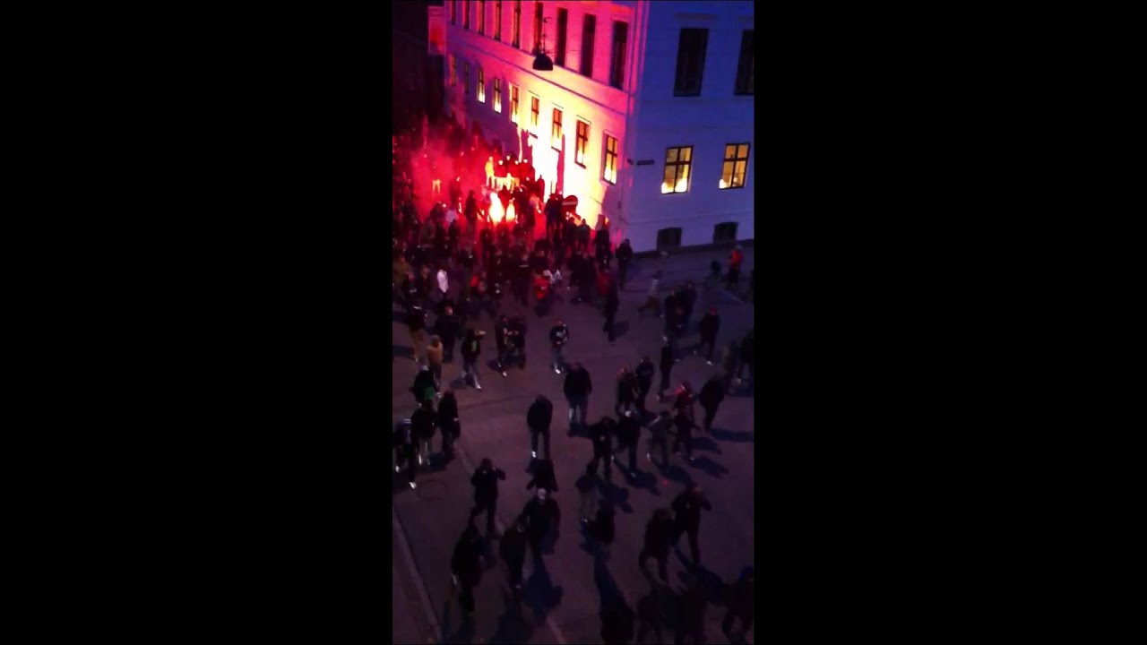 Hannover 96 fans in Copenhagen