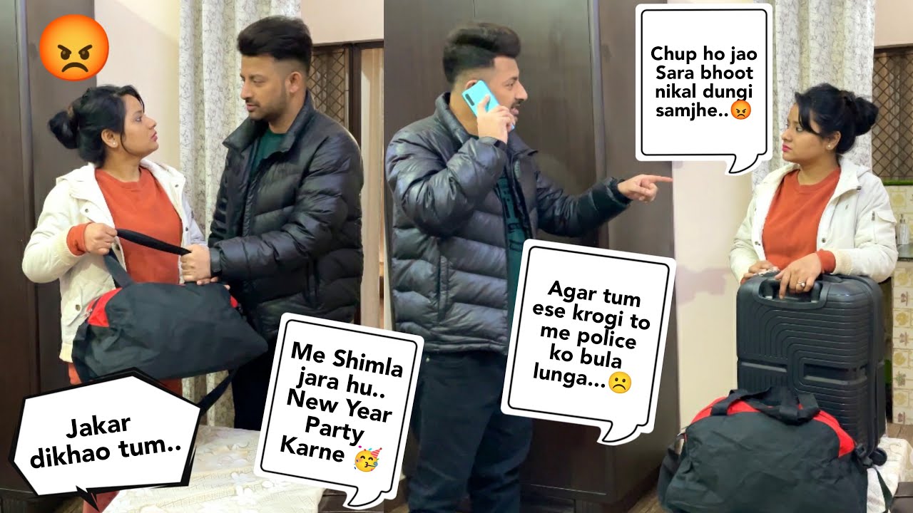 Going to Shimla for New Year Party 🥳|| Prank Gone Wrong || Prank on Indian Wife || lucky parul