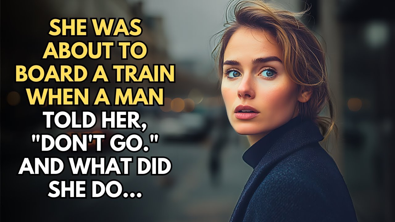 SHE WAS ABOUT TO BOARD A TRAIN WHEN A MAN TOLD HER, 