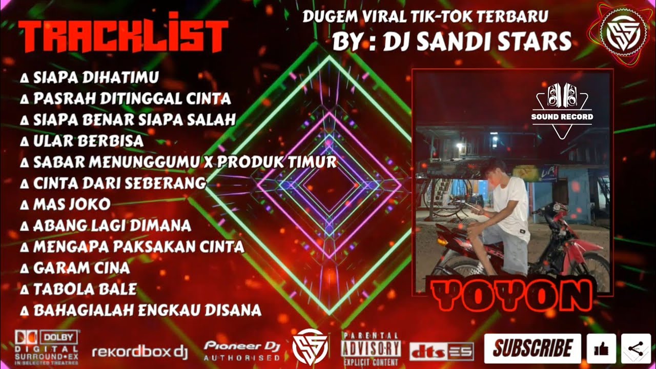 DUGEM SIAPA DIHATIMU X PASRAH DITINGGAL CINTA NEW 2025‼️Req - Yoyon‼️DJ SANDI STARS