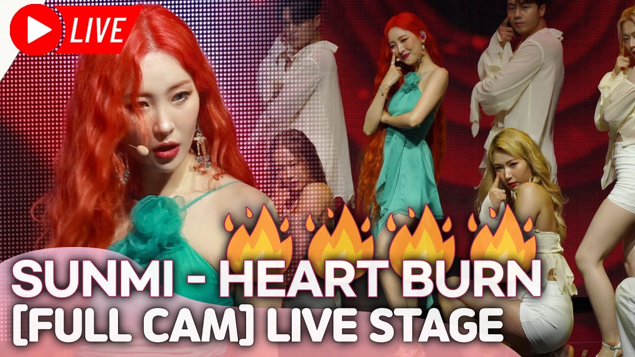 [LIVE Full Cam] SUNMI - HEART BURN (열이 올라요) STAGE TITLE TRACK STAGE
