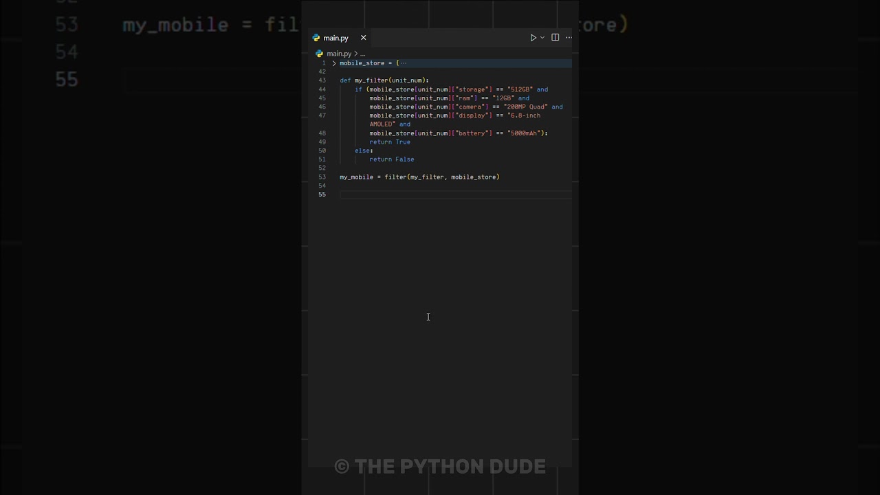 Filter Function in Python  #coding #programming