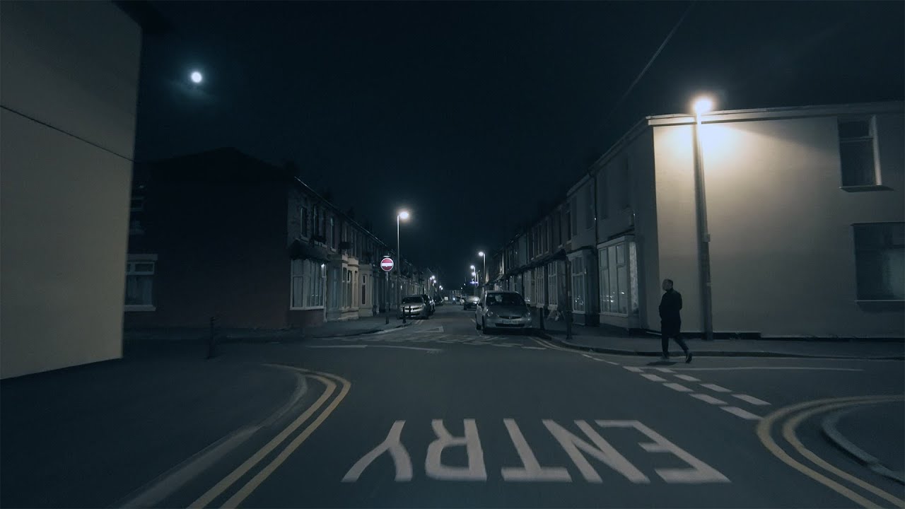 Blackpool Moody Back Streets by Night & Red Light Area 👀