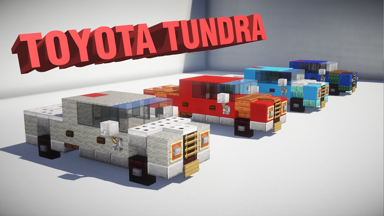 Minecraft Toyota Tundra Pickup Truck Tutorial