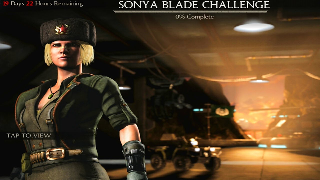 Mortal Kombat X (iOS) - Sonya Blade Challenge - Battle 1 (Normal Difficulty)