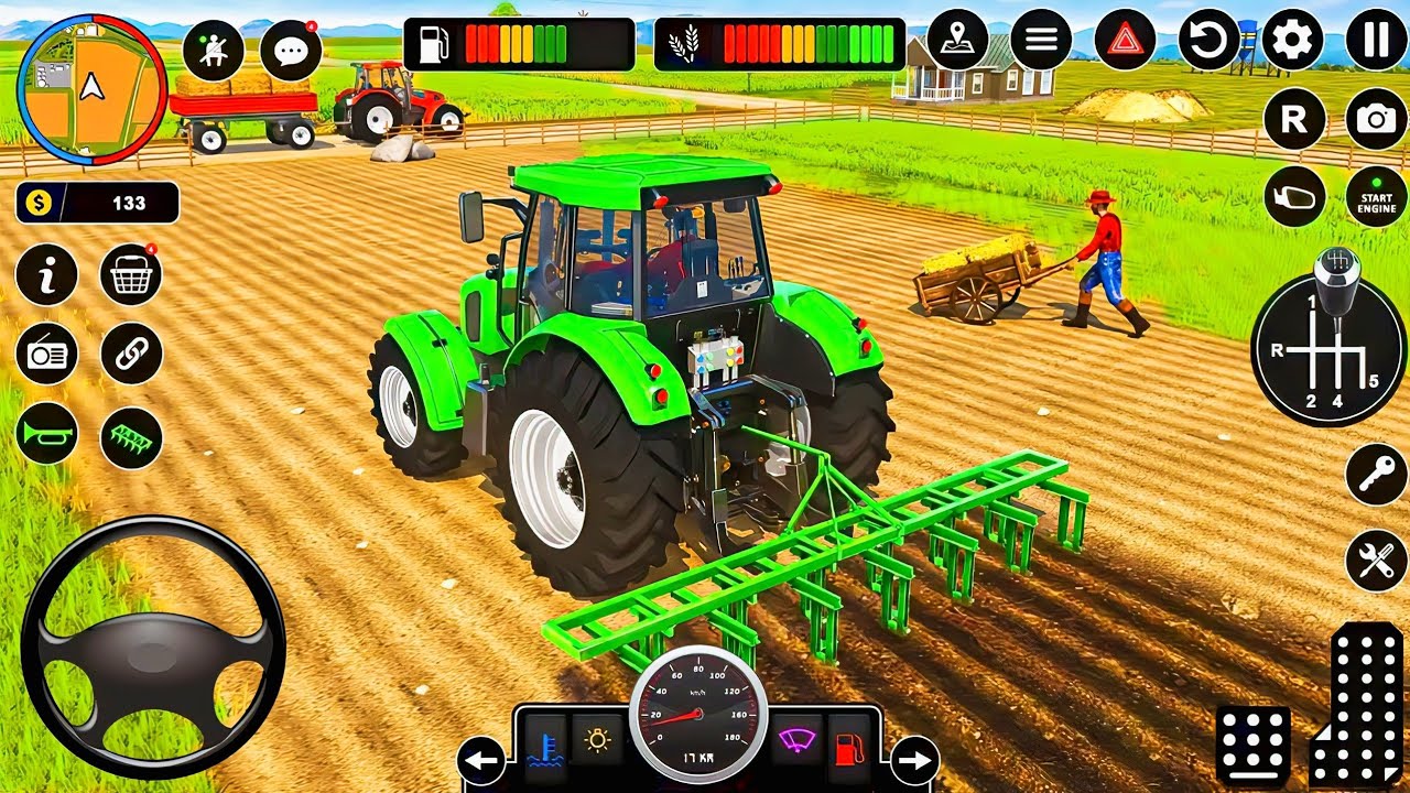 Modern Tractor Farming Driving Simulator 3D - New Tractor Games - Android Gameplay
