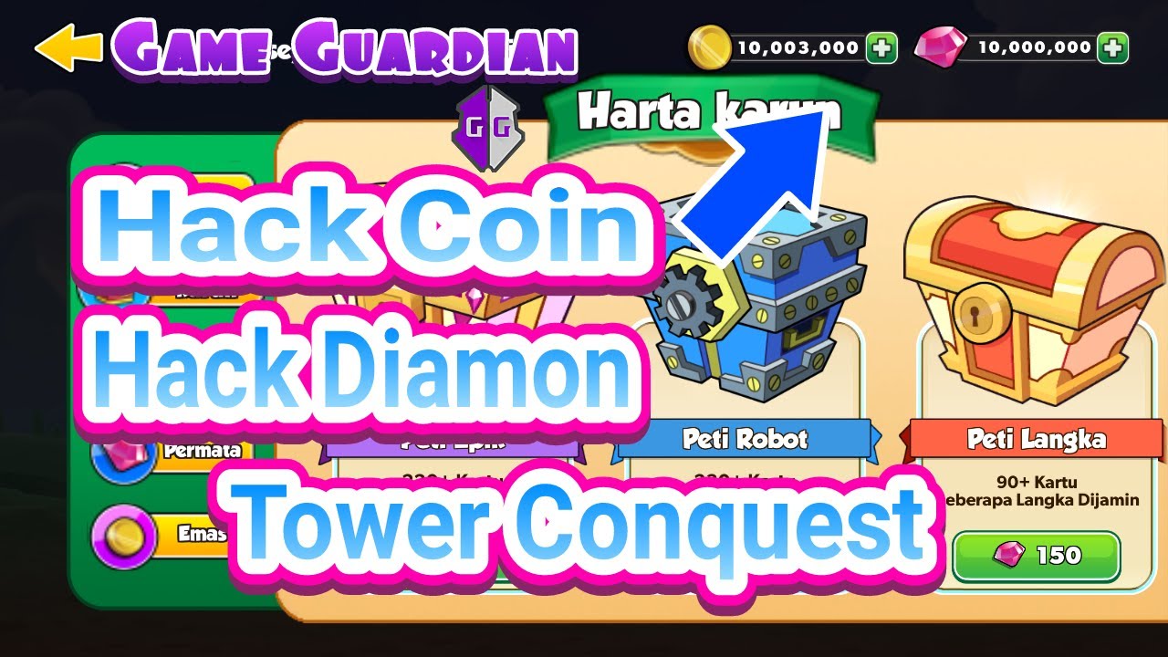 Tower Conquest Hack With Game Guardian #gameandroid #gameguardian #towerconquest