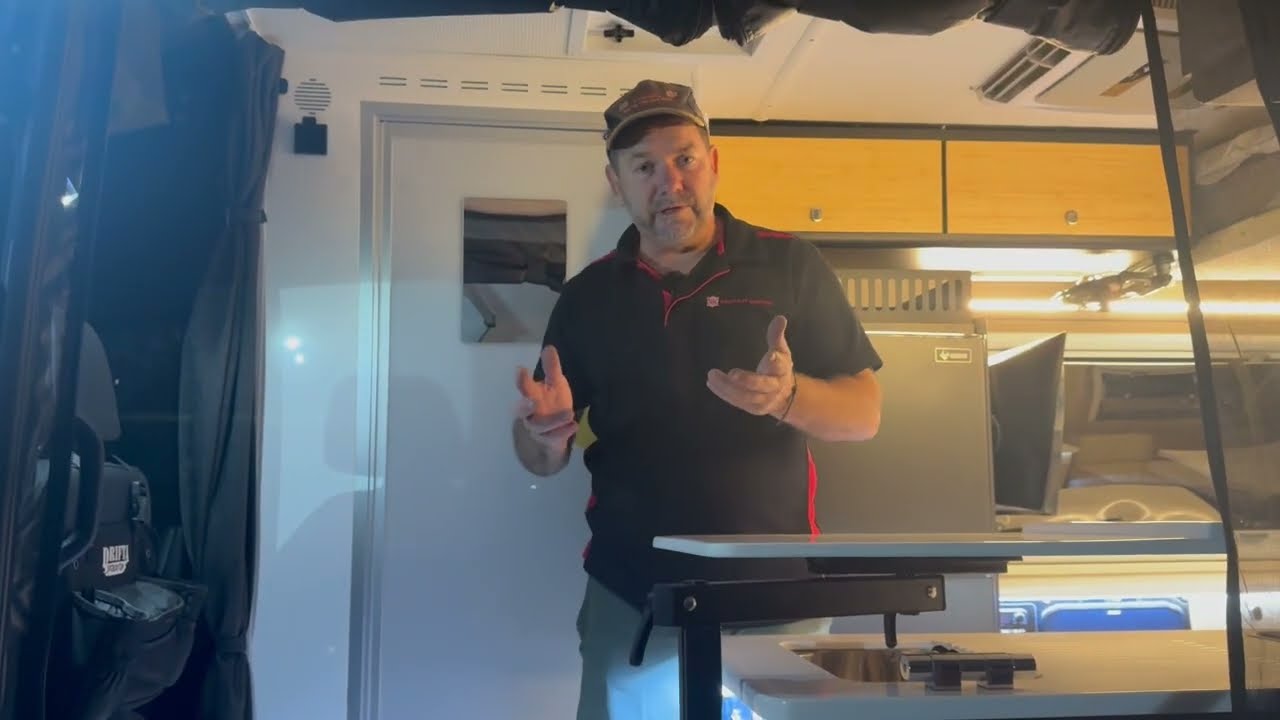 Kimberley Kruiswagen Inside Ensuite for the Mercedes Sprinter Motorhome