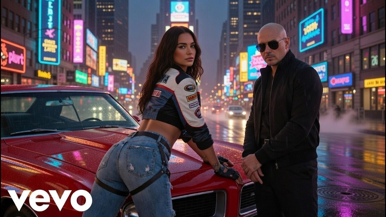Dua Lipa x Pitbull - Electric Horizon (Lyrics Music Video)