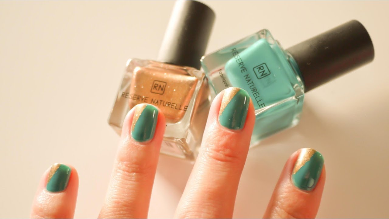 Tuto Nail Art facile - Manucure Duo avec Réserve Naturelle