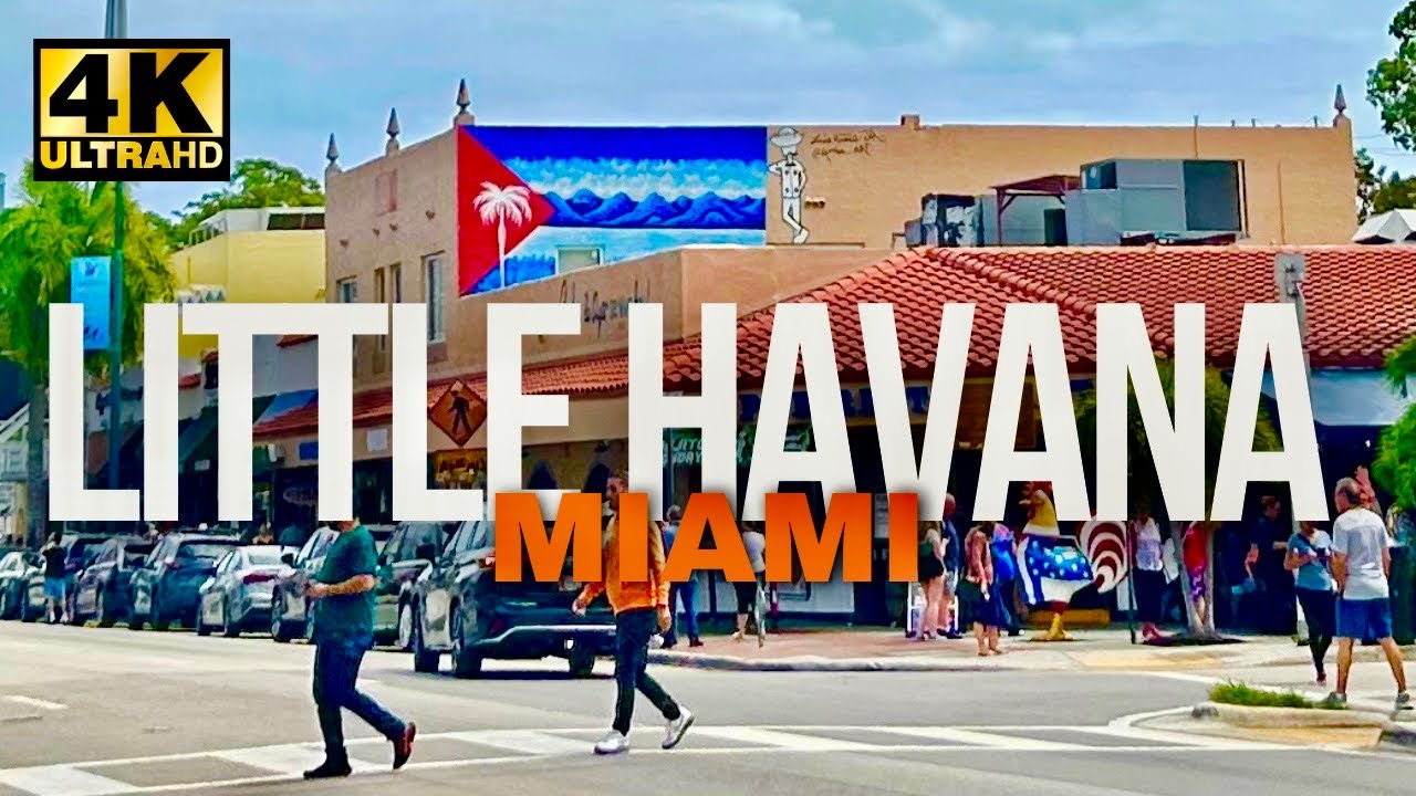 Walking Tour of Little Havana Calle Ocho Miami Florida [4K]