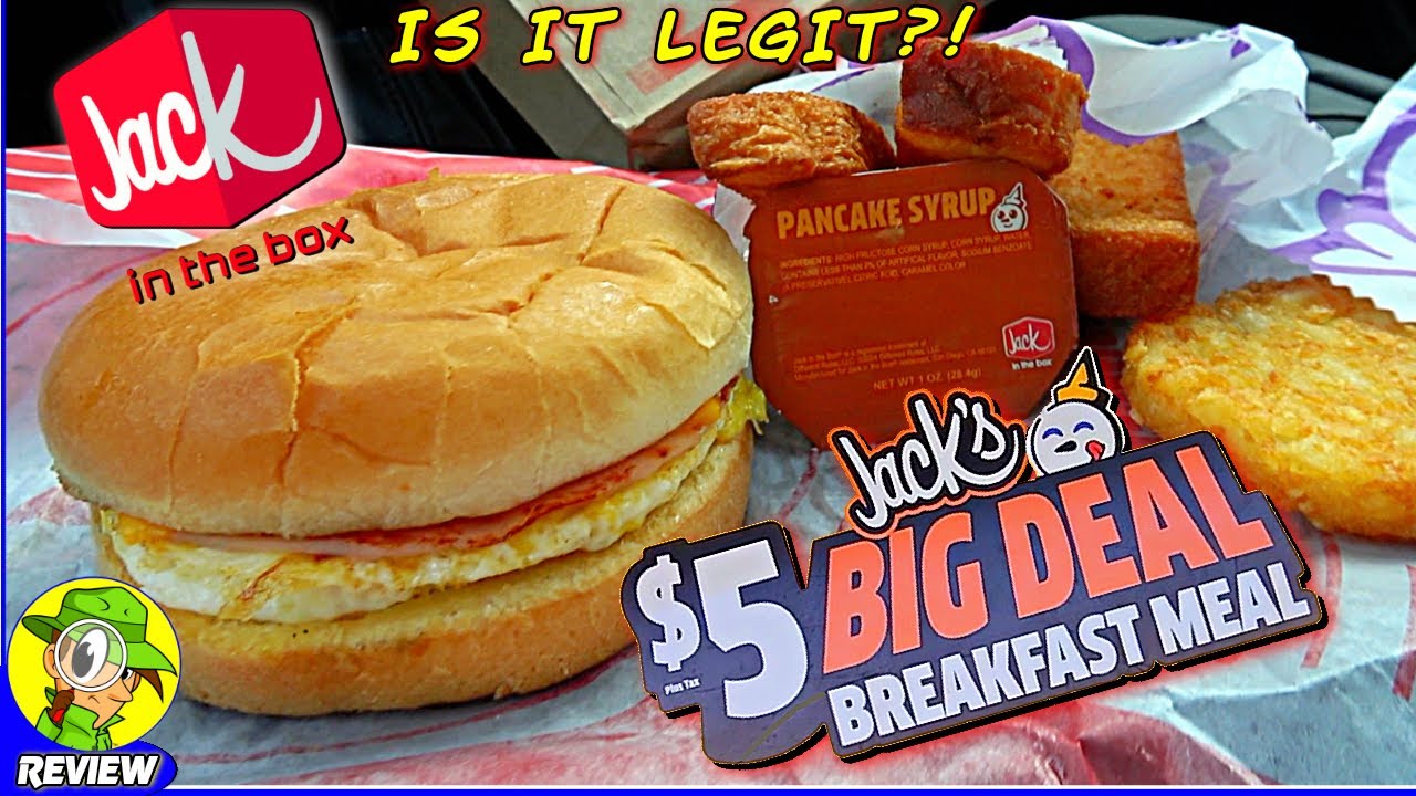 Jack In The Box® $5 Big Deal Breakfast Meal Review 🃏💪🍳 Is It Legit?! 🤔 Peep THIS Out! 🕵️‍♂️