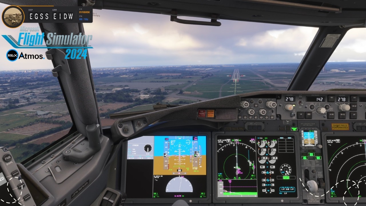 Ryan Air Real OPS Insane Approach & Landing with crazy cross wind inbound Dublin