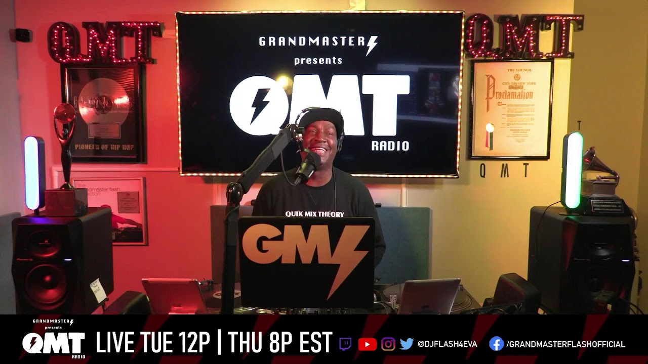 DJ Grandmaster Flash |  QMT Radio Live 12PM ET. / 9AM PT.