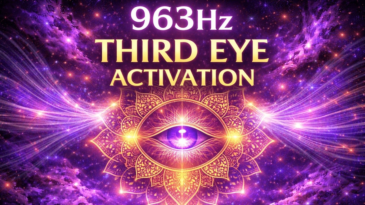 963Hz – Pineal Gland Awakening | Third Eye Activation Meditation