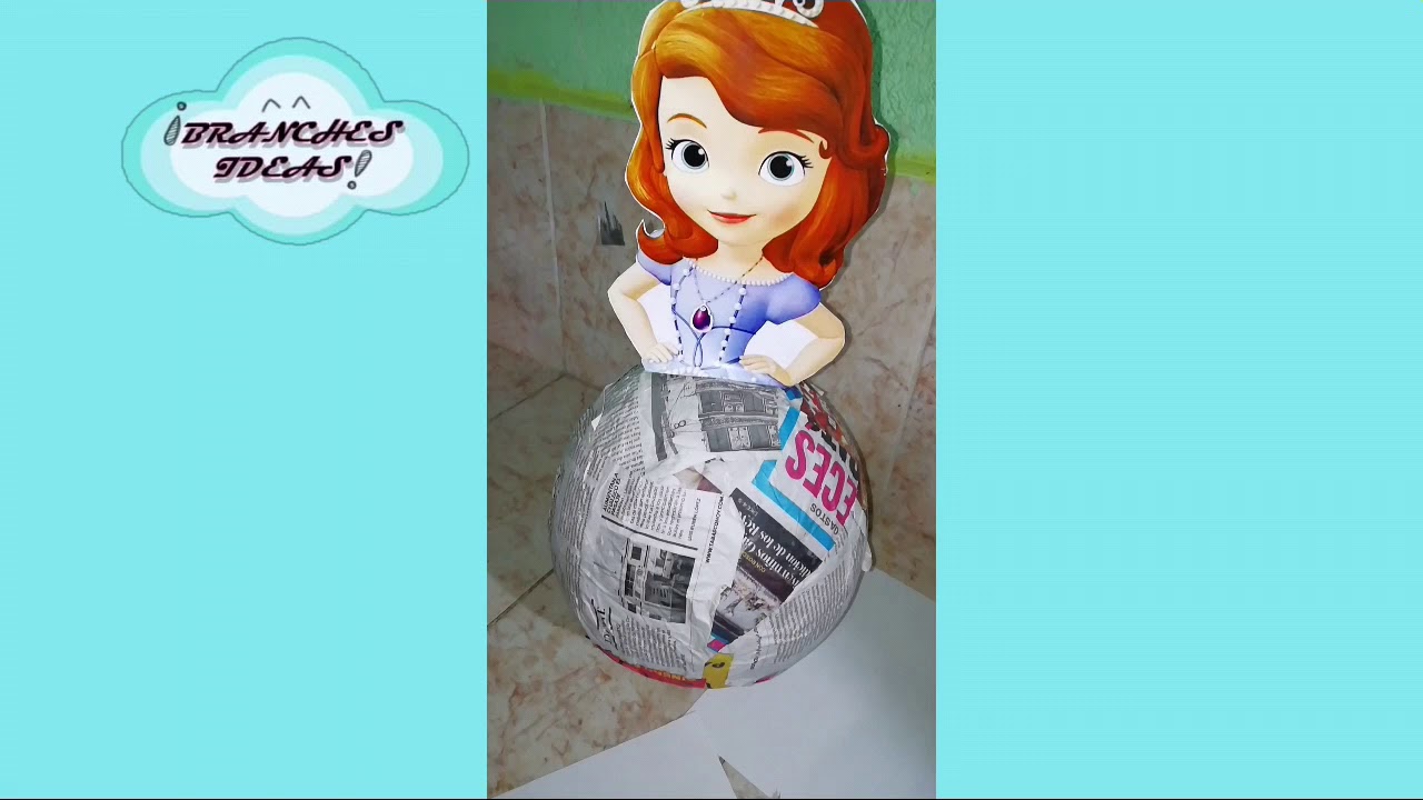 Piñata sencilla de la princesita Sofía 😁