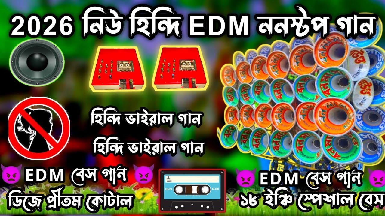 2026 নিউ হিন্দি EDM ননস্টপ গান//2026 hindi new EDM nonstop song//dak bass song 💥 dj pritam kotal 💥
