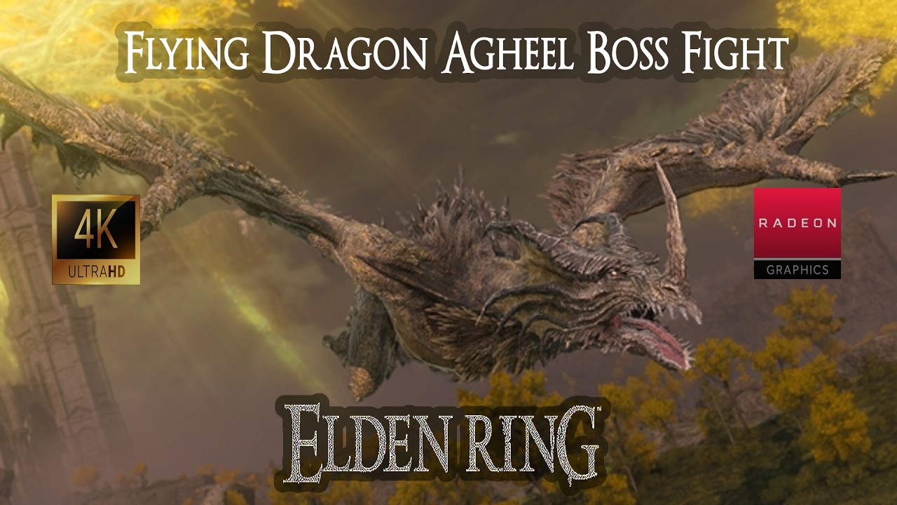 Elden Ring - Flying Dragon Agheel Boss Fight