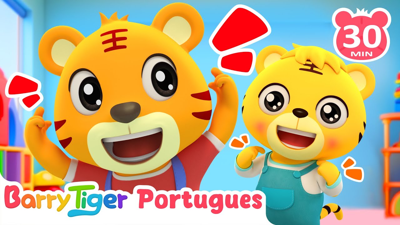 🧍 Cabeça, Ombros, Joelhos e Pés – Canção de Movimento Infantil | Canções Infantis | BarryTiger