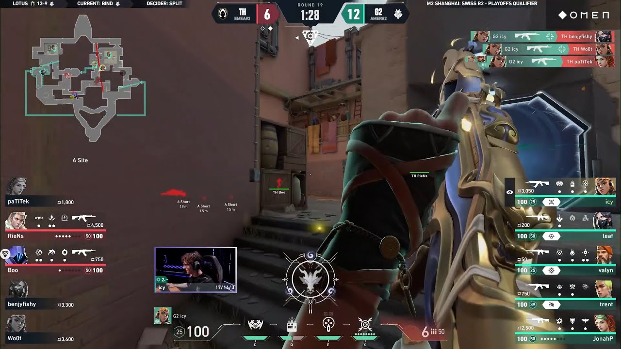 G2 Icy ACE to win the map vs Team Heretics | VCT Masters Shanghai 2024