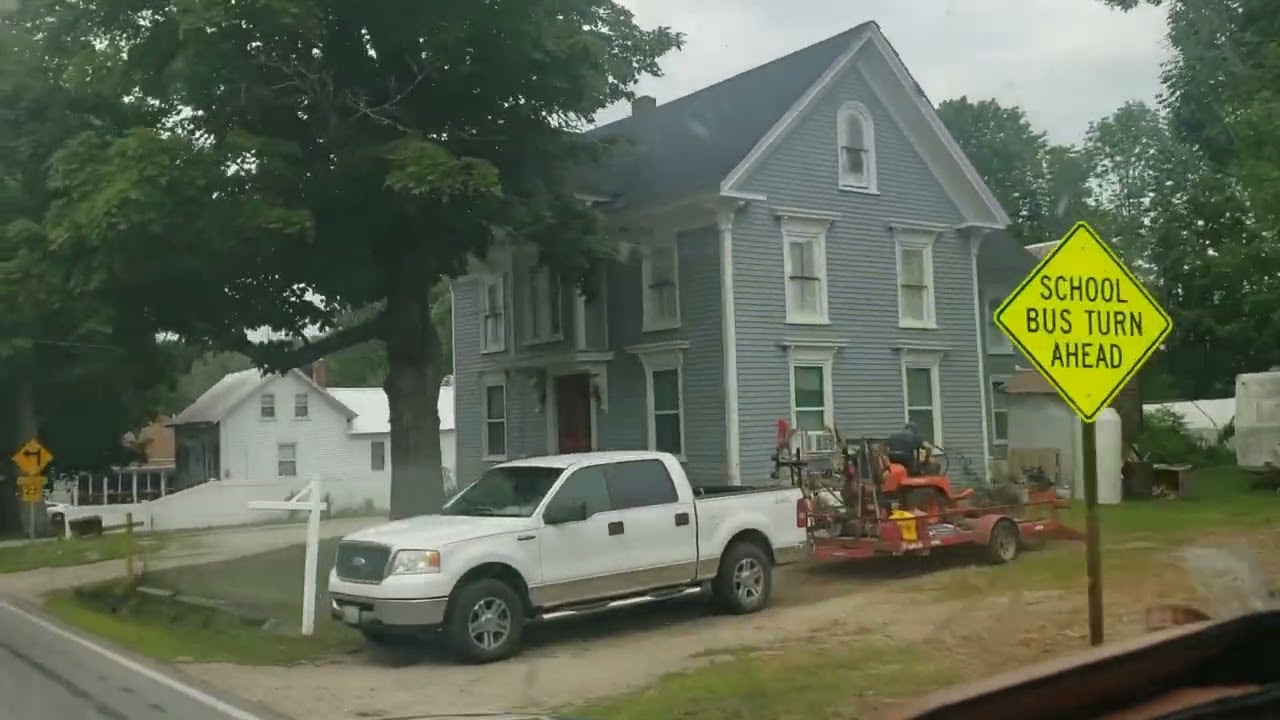 Driving through Limerick, Maine