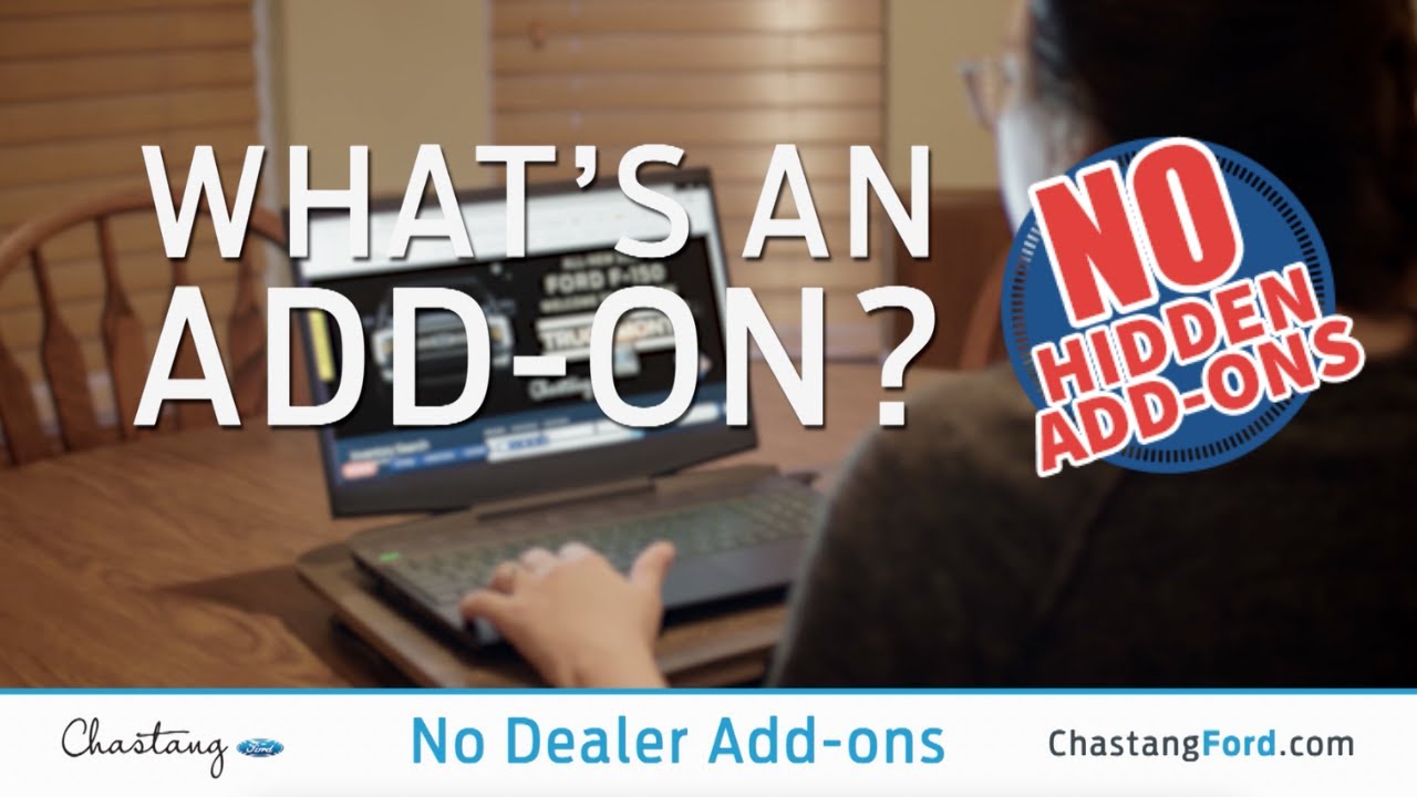No Dealer Add-Ons At Chastang Ford