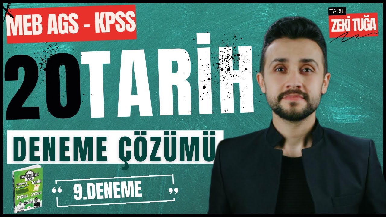 AGS-KPSS TARİH DENEMESİ 9  #ags #agsdeneme #agstarih #kpsstarih #kpss